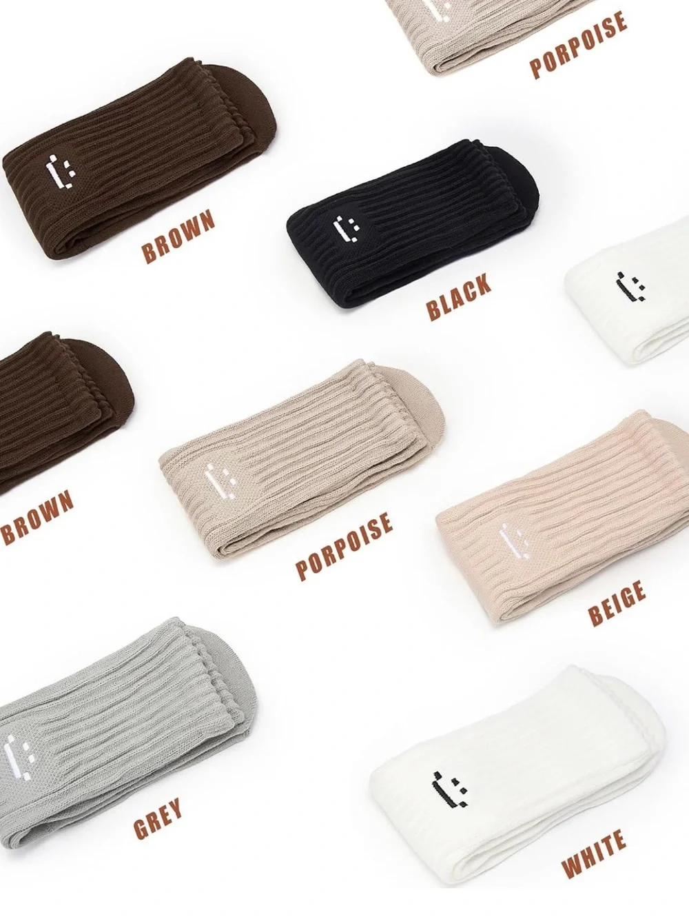 White Women’s Men Crew Socks - Pack of 3
